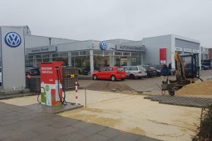 Job Parkplatz Pflasterarbeiten Autohaus Brandt